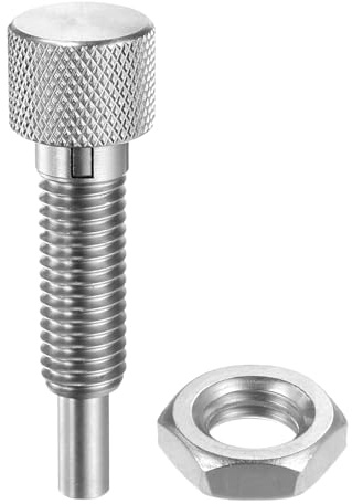 QUARKZMAN 1pz Perno Molla M10x1.5 Dimensione Filettatura Dia. Perno 5mm Pin Rilascio Rapido Blocco Acciaio Inossidabile Tipo Indicatore per Attrezzature Industriali