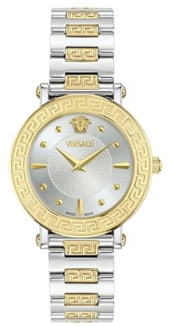 Versace Damen Analog Quarz Armbanduhr Greca Sphere