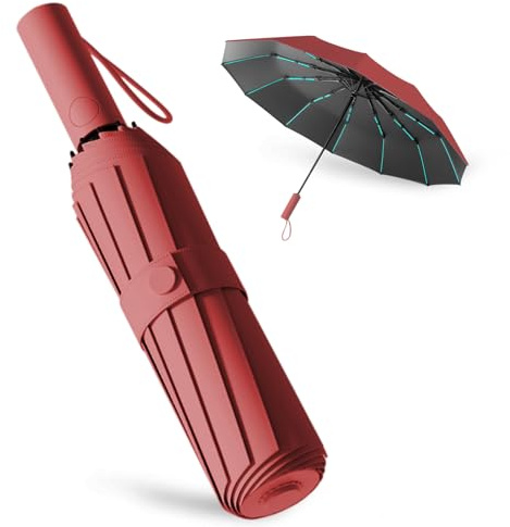 Paraguas Repel Umbrella Windproof Travel Umbrellas for Rain - Easy Auto Open Close, Durable & Compact Umbrella, Strong Fiberglass Frame