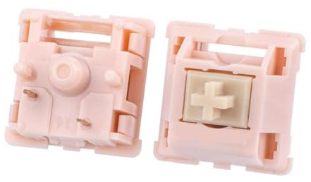 QPSJXN 35 PCS Silenciosidad Lineal 39GF Caídos de Teclado mecánico de 5 gims de 5 Pines con un Resorte de 21 mm en Color Rosa Desnudo