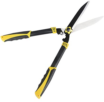 RUHEN Cesoie per siepi da Giardino, Attrezzi da Giardinaggio, tagliasiepi in Acciaio al Carbonio da 22 Pollici con impugnature comode per rifinire Bordi di cespugli di bosso, cesoie per siepi