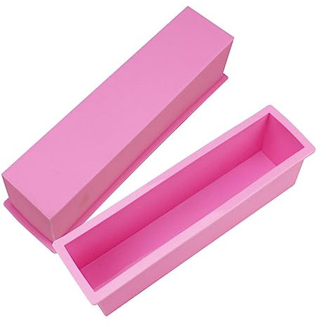 CIMAXIC Rechteckige Silikonform Für Seife Flexible Laibform Aus Silikon Diy-seifenwerkzeug Hitzebeständig Antihaftbeschichtet Leicht Zu Entformen Reinigen Für Herstellung Von Seife