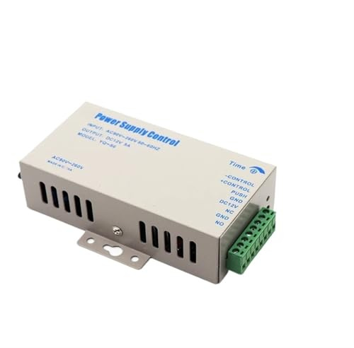 DIGNIFE Kit de Contrôle D'accès, Système de contrôle d'accès de Porte DC 12V, Alimentation électrique 3A 5A RFID, système de contrôle d'accès par Empreinte Digitale(12V5A White)