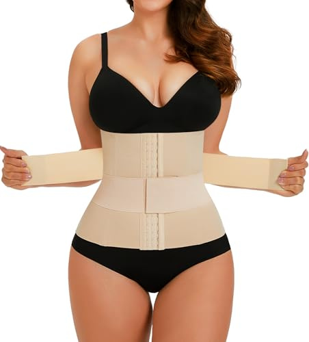 Rosemary Kiss Waist Trainer for Women Tummy Control Corset Trimmer Body Shaper Belt Shapewear (Nude, X-Small)