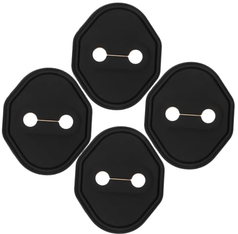 TOGEVAL 4pcs Car Door Lock Cover Wear Resistant Protector for Extended Lifespan Easy Installation for Multiple Car Models Durable Lock Buckle Modification