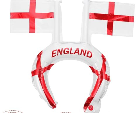England Flag Football England Flag Headband Aluminum Film Sports Cheer Inflatable x1