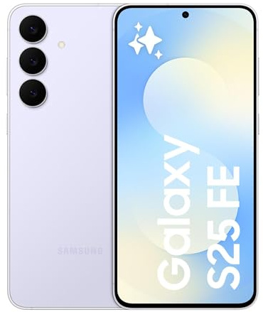 Samsung Galaxy S25 FE, AI Smartphone, Slim 7.4mm Frame, 6.7 FHD Display, 50MP Camera, Exynos 2400, 128GB Storage, 8GB Memory, 4900 mAh Battery, Icy Blue, 3 Year Extended Warranty (UK Version)
