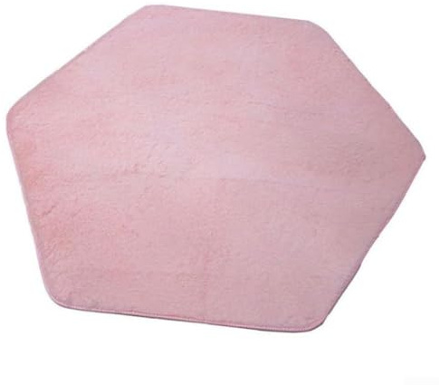 Tappetino da gioco con design esagonale, per bambini, comoda coperta per gattonare, per divertimento al chiuso (rosa)