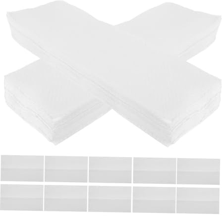 WEKAMOS 200 Stück Einweg gasttücher Weiß Saugstarke Papierhandtücher mit Trifold design Reißfest und Weich Geeignet für Badezimmer Hochzeit Büro und Festlichkeiten