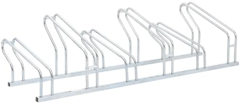 Genérico Soporte para 6 Bicicletas Suelo Independiente Acero galvanizado,Deportes,Actividades al Aire Libre,Ciclismo,Accesorios para Bicicletas,Bases y Soportes para almacenar Bicicletas,4005577