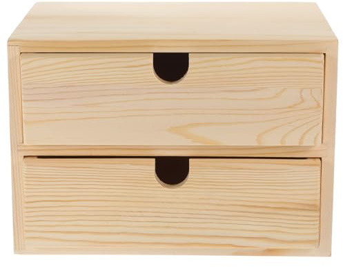OFFIGAM Boîte de Rangement en Bois à Tiroirs pour Bijoux avec Grosse Capacité, Design Multicouche Minimaliste, pour Organiser la Maison Facilement