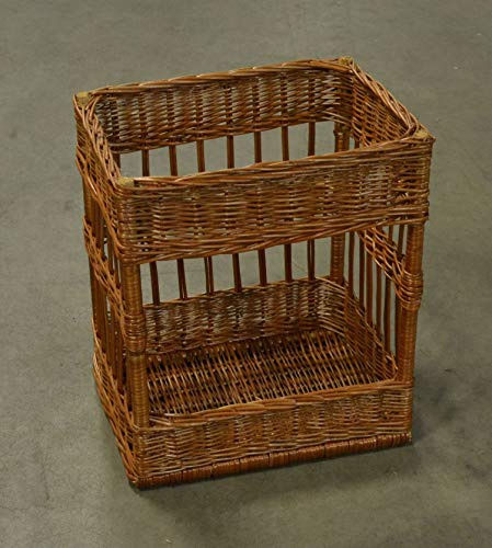 Hansen Korbwaren Baguettekorb aus Weide, 8/104957 B 40 T 30 H 48 cm, Baguettekorb, Bäckerkorb, Regalkorb, Brotkorb