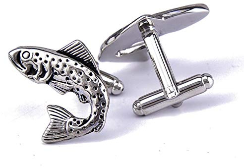 Daesar Manschettknappar i koppar manschettknappar för män skjortor fisk manschettknappar för män bröllop silver, Koppar