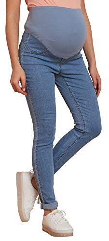VERTBAUDET Jean de Grossesse Tregging avec Bandeau Maille Double Stone 40