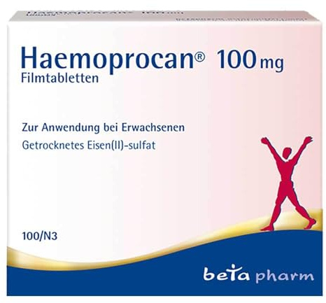 HAEMOPROCAN 100 mg Filmtabletten 100 St