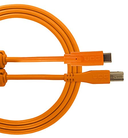ULTIMATE CABLES. UDG Cable usb U96001OR - ULTIMATE AUDIO CABLE USB 2.0 C-B ORANGE STRAIGHT 1,5M.