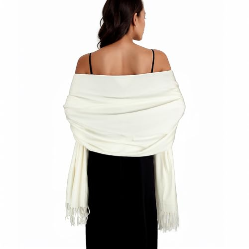 SWAT PANY Damen Winterschal Solide Elegant für Feierlichkeiten und Freizeit | Dick und groß, warm und bequem, Winter, Alltag, Geschenke, Partys, passende Kleidung