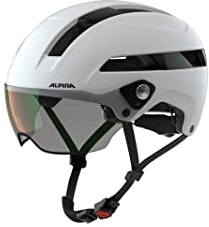 Alpina Unisex-Erwachsene SOHO Visor V Fahrradhelm, White matt, 52-56