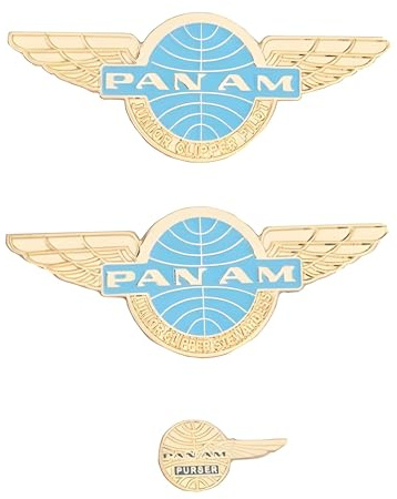 Desert Cactus Pan Am Airways Lapel Pins Airline Logo Enamel Made of Metal