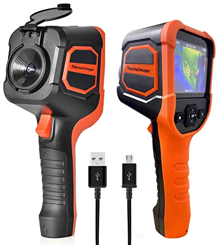 Termocamera a Infrarossi, Termocamera professionale con risoluzione 210x160 IR da -20 a 330 ℃ con emissività regolabile di 0,01~1,0, Termocamera Portatile con a 3,5 Colori Display