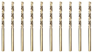 Meccion HSS Cobalt Jobber Drill Bit 10pcs 1.5mm Twist Drill Bit for Drilling Stainless Steel and Metal