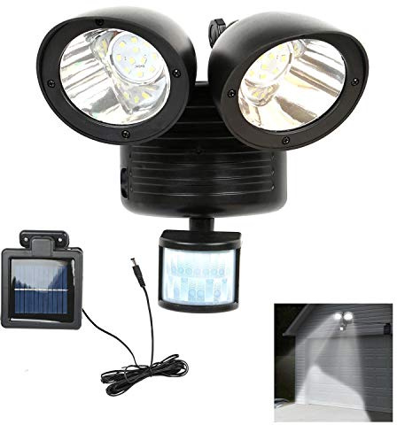 Dasertoe 22 LED Dual Security Detector Solar Spot Light Motion Sensor Outdoor Floodlight