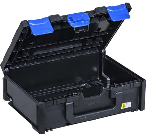 Allit | Transport- und Aufbewahrungsbox | schwarz/blau | ABS | Außen-LxBxH 396 x 296 x 145 mm