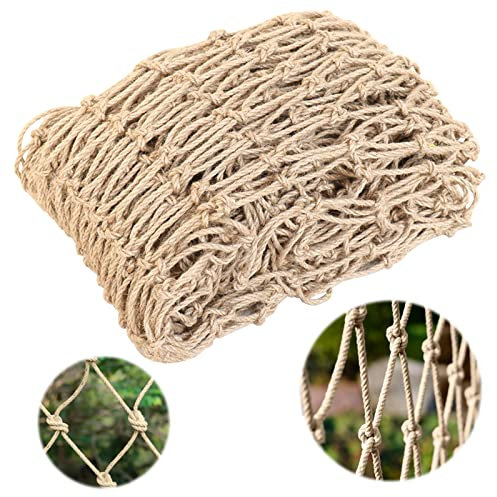 Lets Joy Rete di Supporto per Piante, 1 m x 5 m Rete di Supporto per Piante Rampicanti, Rete di Iuta per Piante Rampicanti, Naturale Compostabile da Giardino di Juta, Biodegradabile