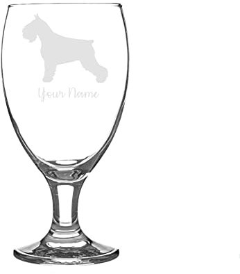 Personalised Schnauzer Craft Beer Snifter Glass Animal Dog Gift for Him for Her