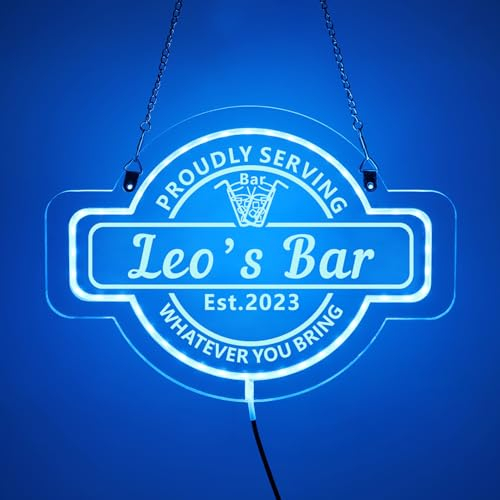 Personalisiertes Acryl Bar Neonschild, Individuelles Bar Neonschild, Home Bar Neonlicht, Bar LED Schild, Bar Leuchtschild, Neonschild Für Unternehmen, Home Bar Neonschild