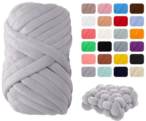 Maxee Dicke Wolle Garn 500g, Chunky Yarn XXL Wolle zum Handstricke, Sperrige Textilgarn zum häkeln für körbe, Decke, Kissen, Rucksack,Haustierkorb