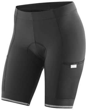 Gonso W Derita Black – Hochwertige gepolsterte Damen-Fahrradshorts, Größe 34, Schwarz