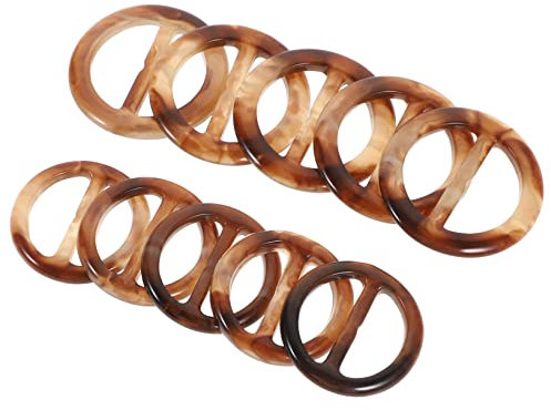 STOBOK 20st Schalring Clip Fuer Schal Ring Brosche T- Shirt Ring. T-shirt Ring Schnalle Halstuch Clip T-shirt-clips Harzringe Für Frauen Schal Rutschen T-shirt-ring Damen Runden Abzeichen