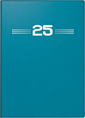 rido/idé Taschenkalender Modell perfect/Technik I (2025), 2 Seiten = 1 Woche, A6, 144 Seiten, Kunststoff-Einband, petrol