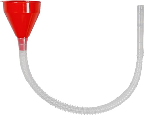 Tool Lab 3.5 Funnel With 20 Soft Pipe Spout, Made from Robust Non-Toxic Food Grade Plastic Materials for Precision Filling of Bottles and Containers For Use in Kitchen, Garage, Labs, Cars