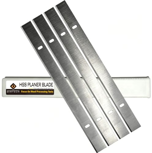 21,6 cm HSS Hobelmesser für Einhell TH-SP 204, TC-SP 204, Scheppach HMS 850, Titan TTB579PLN Dickenhobelschneider, 21,6 x 3,5 x 0,6 cm, 4 Stück