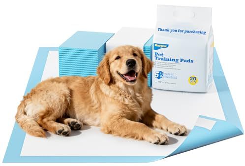 Barpor PIPI Matten für HundeTrainingspads für Hunde 40 Stück 60x60cm | Trainingspads für Hunde Inkontinenzunterlage Einweg Wickelunterlage 5-Lagiges Design mit Schnell Trocknender Oberfläche