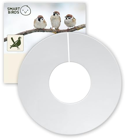 SWISSINNO Big Bird Blocker Ring, transparent, prevent pigeons, crows and other unwanted large birds scaring away smaller birds, for Smart Bird Feeder Davos