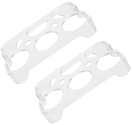 LABRIMP Bandeja De Huevos Para Refrigerador 2 Piezas Contenedor Para Almacenar Huevos 6 Rejillas Plástico Resistente Para Cocina Camping y Picnic