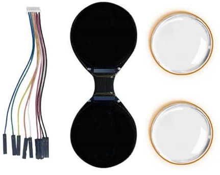 Glanhbnol Miniatur-0 71-Zoll Rund LCD Display Mit Doppeltem Augenbildschirm Für Einfache Integration Von Wearables Und Elektronik