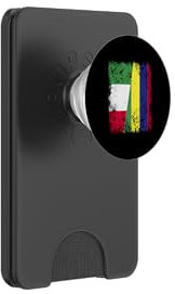 Italy Mauritius Half Flag Italian Mauritian Roots Pride PopSockets PopWallet for MagSafe