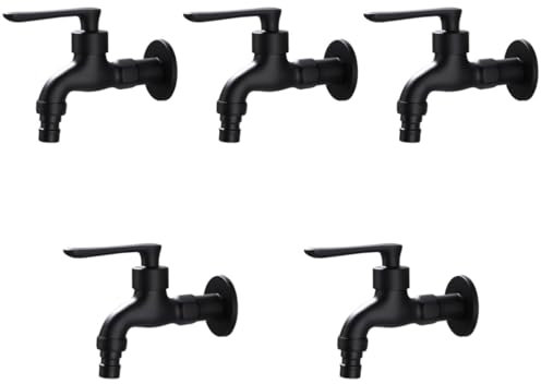 Artibetter 5pezzi Rubinetto Da Lavatrice Vintage Design Freddo Facile Installazione Per Bagno e Piscina Per Mop Idrico e Stile Classico