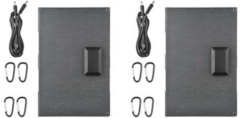Lyeaa 60W Charger Solaire monocristallin IP65 imperméable pour la randonnée en Camping et Le Chargeur de Panneau Solaire en Sac à Dos