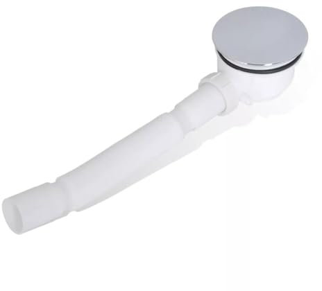 Sifone di scarico rapido con finitura cromata con tubo flessibile per box doccia