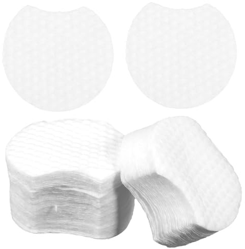 VICASKY 900 StüCk Make-up Entferner Baumwolle Halbrunde Pads Aus Vliesstoff Sanfte Gesichtsreinigung FüR TäGliche Anwendung Ideal FüR Empfindliche Haut Und Tiefenreinigung