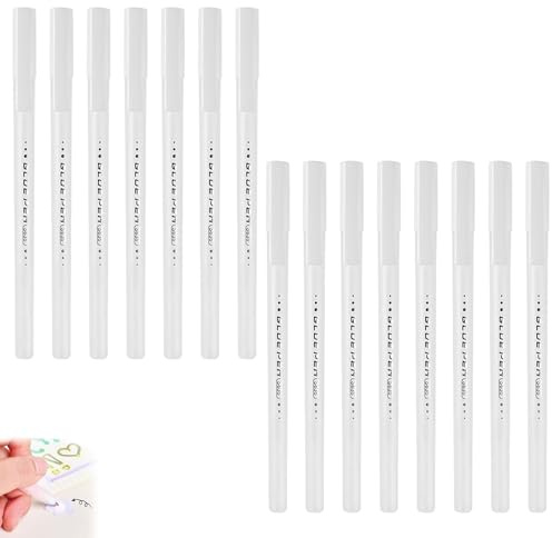 15 Pcs White Glue Pens, Portable Scrapbook Glues Pen Quick Drying Glue Pens for Crafting, Adhesive Fine Tip Glues Pen Suitable for Crafting Card Making Fabric Handmake