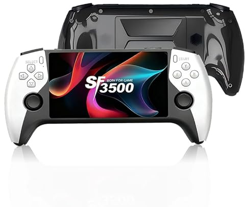 SF3500 Retro Handheld Game Console with 20,000+ Pre-Installed Games, 5-Inch HD IPS Screen & 3000mAh Battery - Portable Gaming Device for Kids/Adults