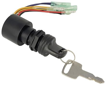 Interruttore Accensione Per motori fuoribordo Per Mercury Interruttore di avviamento a chiave a 6 fili 3 posizioni Off-Run-Start 87-17009A5 Accensioni moto