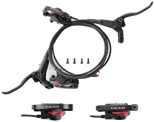 Bakre rullbromssats Cykel Hydraulisk Skivbroms Set 2 Kolv Cykel Cykel Scooter MTB Fram Bak Oljerör 950mm 1650mm(Left F right R)