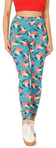 Merry Style Flicka Långa Leggings MS10-408(Blå/Enhörning, 164)